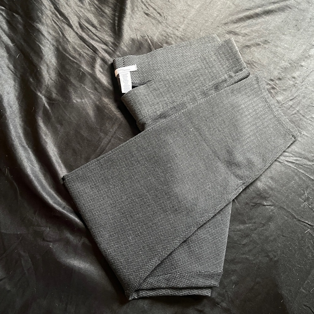 Daily Ritual Black and White Herringbone Leggings